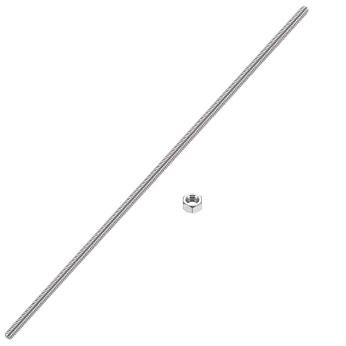 5/16"-24 Fully All Threaded Rod, 12" Length, Fine Thread, with Nut - size: 5/16"-24 x 12"