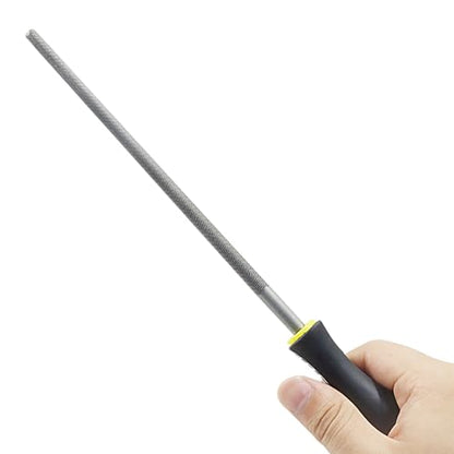 8 Inch Round File, Carbon Steel Rat Tail Metal File Tool - size: 8 inch