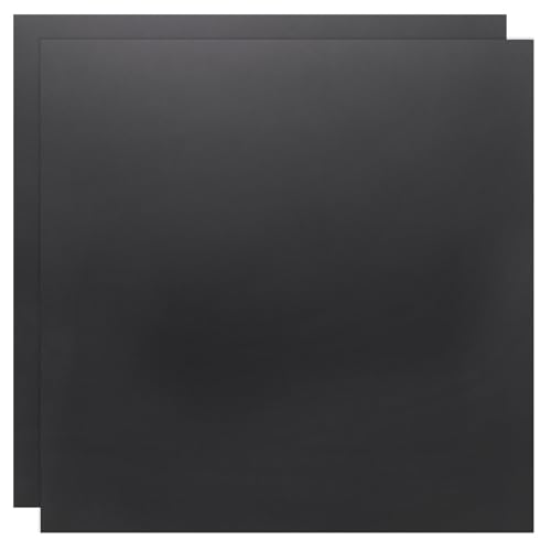 uxcell 2 Pack ABS Plastic Sheet, 0.04" Thick 12"x12" Flexible Hard Plastic Sheet, Heat Moldable Panel for DIY Crafts Home Decoration, Black - color: Black, size: 0.04"x12"x12"