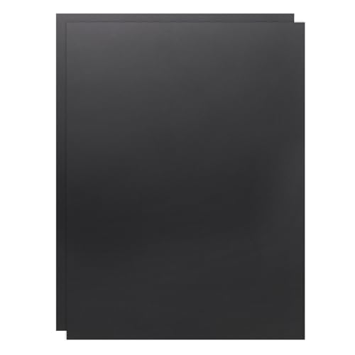 uxcell 2 Pack ABS Plastic Sheet, 0.04" Thick 8"x12" Flexible Hard Plastic Sheet, Heat Moldable Panel for DIY Crafts Home Decoration, Black - color: Black, size: 0.04"x8"x12"