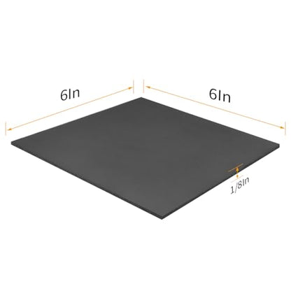 DGSL 10 Pcs Foam Sheets Self Adhesive, 1/8 in Thick X 6 in X 6 in Closed Cell Foam Pad Neoprene Rubber Sheets Non-Slip Insulation Pads Vibration for Furniture Crafts Cars - size: 6" x 6" x 1/8"