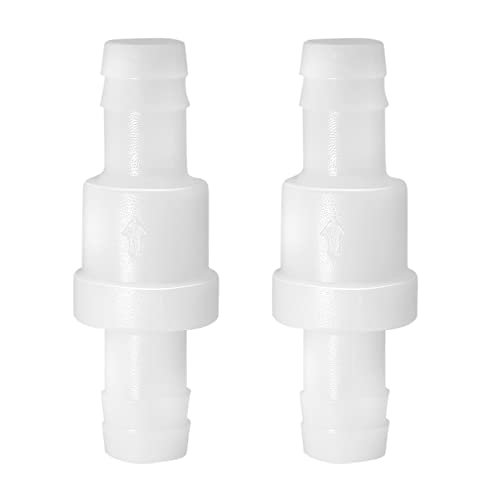 Litoexpe 2 Pcs 1/2" One Way Inline Check Valve - size: 1/2 inch