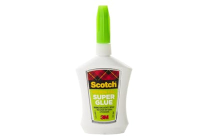 Scotch Super Glue Gel, 4-Pack of Single-Use Tubes, .017 oz Each, Fast Drying, No Run Gel Formula (AD119) - size: 1-Pack
