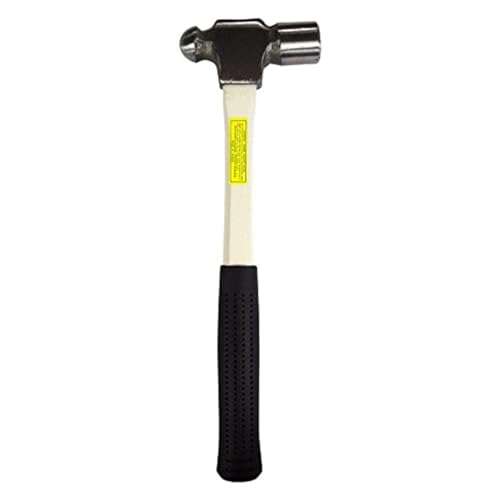 K Tool International 71725 24 oz. Ball Pein Hammer with Fiberglass Unbreakable Handle for Garages, Repair Shops and DIY, Drop forged, Heat-treated Steel Head, Contoured, Nonslip Rubber Grip