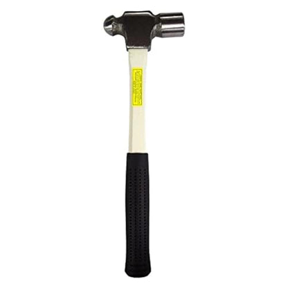 K Tool International 71725 24 oz. Ball Pein Hammer with Fiberglass Unbreakable Handle for Garages, Repair Shops and DIY, Drop forged, Heat-treated Steel Head, Contoured, Nonslip Rubber Grip