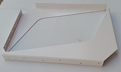 One Pair Workstation Heavy-Duty Reversible Brackets 1000lb. Load Capacity [per Pair] (15" x 21", White) - color: White, size: 15" x 21"