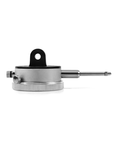 QWORK 0-1 Inch Dial Indicator with Carbide Anvil, 2 Pack, 0.001 Inch Resolution, Interchangeable Flat & Lug Back – 2 Inch Dial, Twist-Lock Bezel