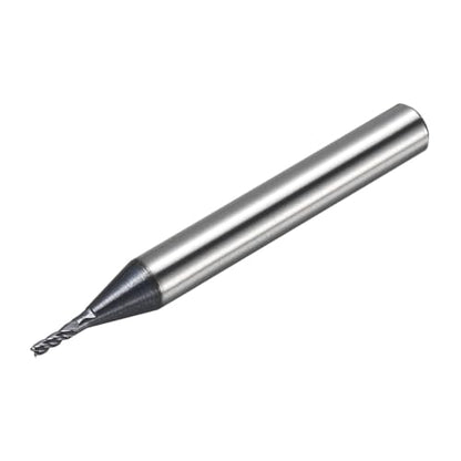 1mm Carbide End Mill, 3mm Cut L, 35mm L, 4mm Shank, Black - color: Black, size: 1mm Dia,3mm CL,35mm L,4mm Shank