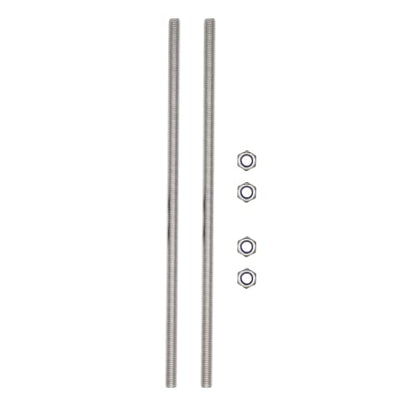 M8x250mm Threaded Rod 2pcs 304 Stainless Steel Fully Metric Threaded Rod - size: M8*250mm