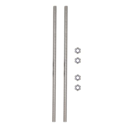 M8x250mm Threaded Rod 2pcs 304 Stainless Steel Fully Metric Threaded Rod - size: M8*250mm
