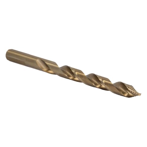Drill America 29 Piece Cobalt Stepped Point Drill Bit Set in Round Case w/Gold Oxide Finish for Drilling Acrylic, Steel, Hard Metals, Sizes 1/16" to 1/2" x 64ths, GSC Series ZMGSC29J-PC - size: 29 Piece Set