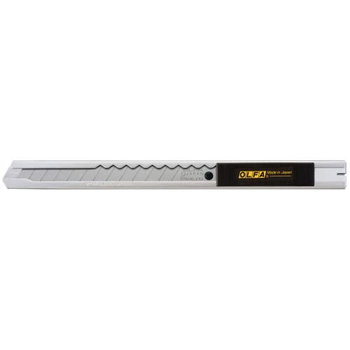 OLFA 9mm Stainless Steel Utility Knife (SVR-1) - Retractable, Auto-Lock