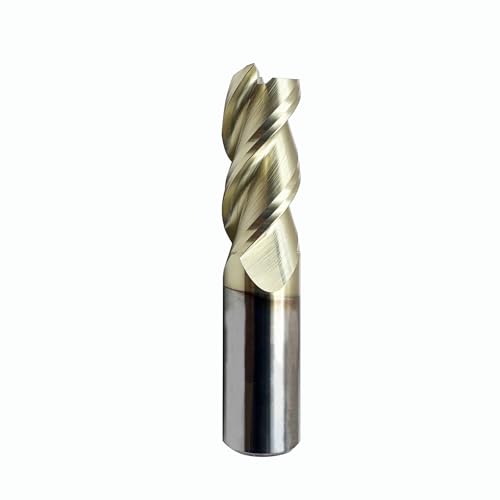 GBJ 3/4" 3 Flute Carbide End Mill Bits Smooth Machining for Aluminum Alloy - size: 3/4 in