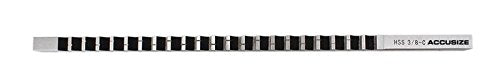 Accusize 3/8 in Style C HSS Keyway Broach, 5000-0022 - size: 3/8 in -C