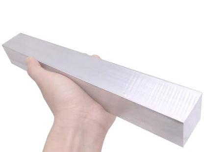 2" X2"Square Aluminum BAR 12" Long +0/ -.05" 6061 General Purpose Plate,T6511 Solid New Mill Stock - size: 1PCS 2" X 2"X 12"