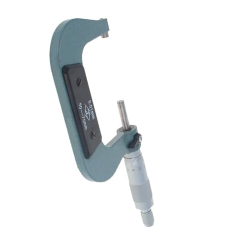 Utoolmart Outside Micrometer Metric 50-75mm 0.01mm Accuracy Metal Precision Measuring Tools for Machinist Engineer, Light Green - size: 50-75mm