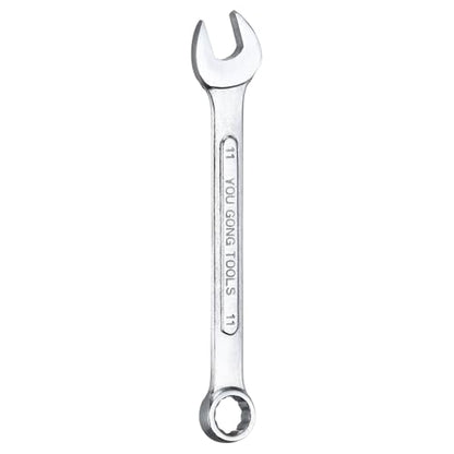HARFINGTON Metric Combination Wrench, 11mm Open End & 15-Degree Offset - size: 11mm