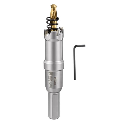 11/16" 18mm Hole Saw Tungsten Carbide TCT Hole Cutter W/Drill Bit - size: 18mm (11/16")