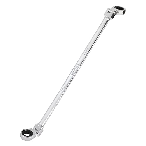DURATECH 14mm x 15mm Extra Long Flex-Head Ratcheting Wrench, Metric - size: 14*15mm