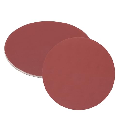 uxcell 12pcs 10-Inch PSA Sanding Discs, 240 Grits Aluminum Oxide Self Adhesive Stick Back Sandpapers, No-Hole Round Wet/Dry Sander Papers, Sand Auto Car Paint, Wood, Metal - size: 240 Grits