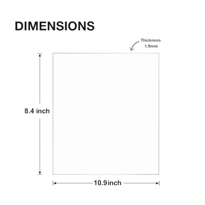 Egofine 8.5x11 Heat-Strengthened Glass Replacement for Picture Frame (Crystal Clear, 2 Pack), Replacement Glass for 8.5 by 11 Photo Frame - size: 8.5x11