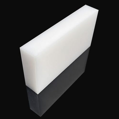 High-Density Polyethylene (HDPE) Plastic Block 1" Thick 4" X 12"- for Machining, Home Improvements, DIY Projects, Engineering,High-Density Polyethylene Plastic Sheet (1pcs White PE Block) - color: White, size: 1" x 4" x 12"