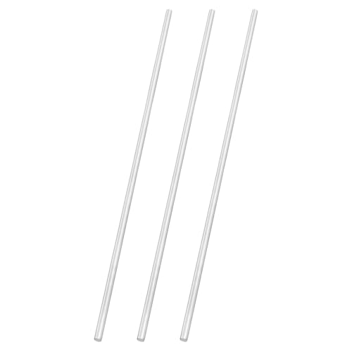 uxcell 3pcs 304 Stainless Steel Round Rods, 1/4" Dia x 12" Length Stainless Steel Metal Solid Shaft Rod Bar for Industry Use Metal Working Hobbies DIY Craft, Silver - size: 1/4" Dia x 12" Length