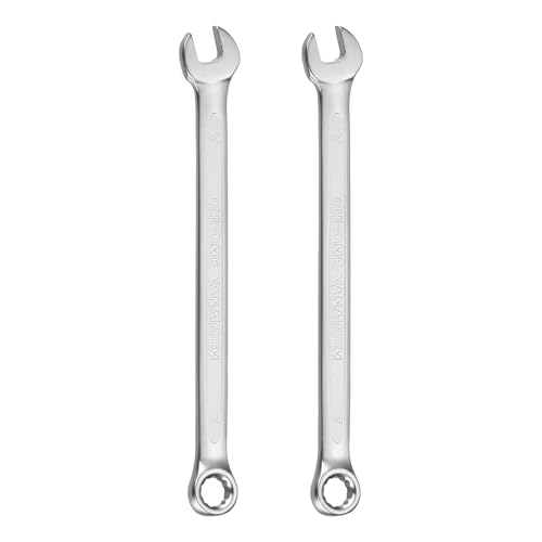 HARFINGTON 2Pcs Metric Combination Wrench 7mm Open End & 15-Degree Offset - size: 7mm