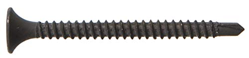 The Hillman Group 47115 8 x 3-Inch Self Drilling Drywall Screw Number 2 Self Drilling Point,Black Phosphate