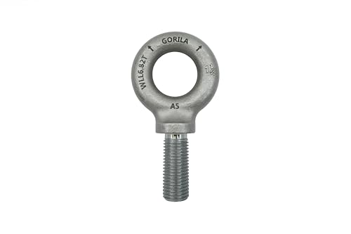 GORILA Lifting Mechanical Shoulder Eye Bolt | 1 1/4" - 7 x 3 | 15050 LBS (6,82 Ton) | Safety Factor 4:1 | Since 1989 - size: 1 1/4" - 7 x 3"