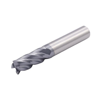 BestParts 5Pcs 3/8" 4 Flute Solid Carbide Square End Mills - AlTiN Coated - size: 3/8 in