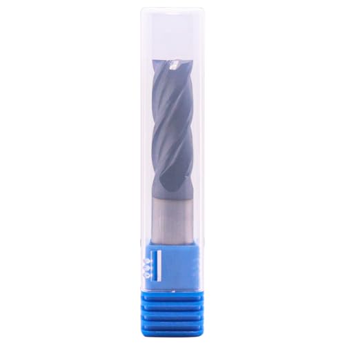 BestParts 5Pcs 1/2" 4 Flute Solid Carbide Square End Mills - AlTiN Coated - size: 1/2 in