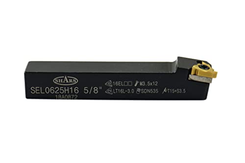Shars 5/8" SEL-0625-H16 Indexable Cutting Tool Universal External Threading ToolHolder 404-2728 P] - size: 5/8" x 4", style: Left Hand