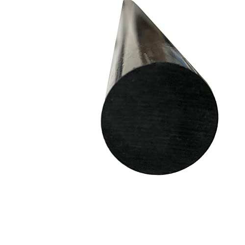 – Round Carbon Fiber Rod - 4mm X 1000mm – Pultruded Round Solid Rod - Black Matte Finish - Pure Solid Carbon Fibre Round Tube shafts - for RC Planes-Drones, Boat DIY Craft Projects