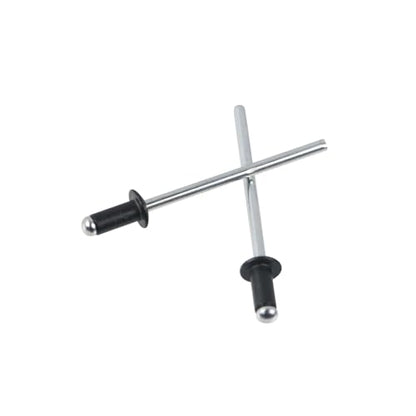 Antrader 100Pcs 1/8" x 1/4" Aluminium Blind Rivets, Black Pull Rivets - color: Black, size: 1/8" x 1/4"