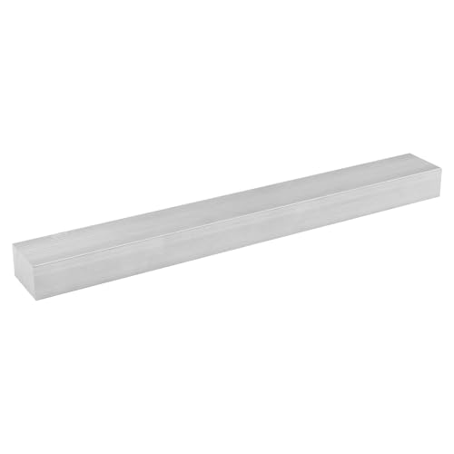6061 Aluminum Flat Bar, 0.6" Thickness X 1" Width X 8" Length Aluminum Flat Plate, Solid Aluminum Bar for Crafting, Industrial Building - size: 0.6" X 1" X 8"