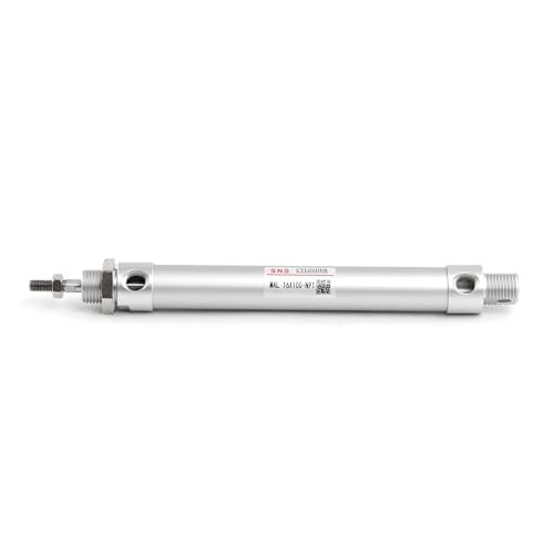 SNS Pneumatic 16mm Bore 100mm Stroke NPT1/8 Aluminum Alloy Mini Air Cylinder Double Action MAL16x100 - size: MAL16*100-NPT