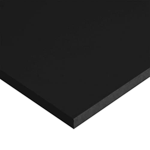 Black Marine Board HDPE Polyethylene Plastic Sheet 1/2" x 6" x 12"