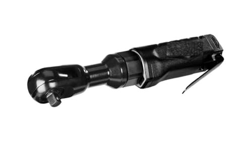 Fits MCGRAW 3/8 in. Aluminum Air Ratchet - Slim Profile to Reach Fasteners Where Impact Wrenches Can't, Forward/Reverse Switch, 50 ft-lbs Max. Torque, Operates at 160 RPM, Ergonomic Rubber Grip