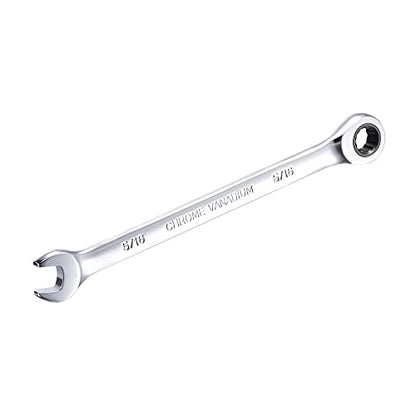 uxcell 5/16 Inch Ratcheting Combination Wrench SAE 72 Teeth 12 Point Ratchet Box Ended Spanner Tools, Cr-V - size: 5/16"