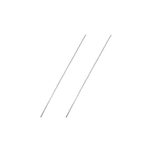 uxcell 1mm x 100mm 304 Stainless Steel Solid Round Rod for DIY Craft - 2pcs - size: 1 mm x 100 mm