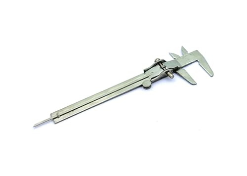 Non Digital Vernier Caliper Metric -Imperial Measuring System Tools for Inside, Outside, Depth & Step Measurements (Stainless Steel Body) - style: (STAINLESS STEEL BODY)