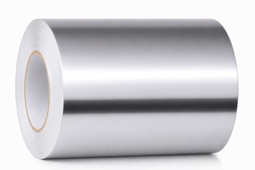 GGR Supplies AF-20R Aluminum Foil HVAC Tape, 6 Inch x 150 Feet, 3.6 Mil - size: 6" in. x 50 yds.