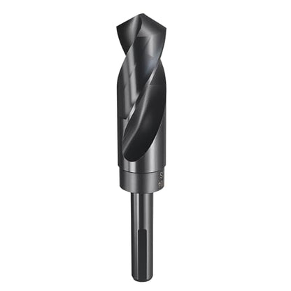 HARFINGTON 1-3/64" Drill Bit 1/2" Reduced Shank 3-Flat 4241 HSS 118° - size: 1-3/64" with 1/2" Shank