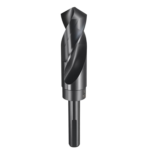 HARFINGTON 1-3/64" Drill Bit 1/2" Reduced Shank 3-Flat 4241 HSS 118° - size: 1-3/64" with 1/2" Shank