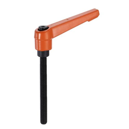 uxcell Clamping Lever Handles for Lathe, M6x60mm Male Thread Orange - size: M6x60mm
