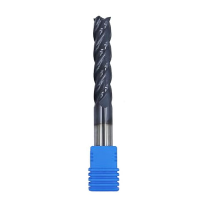 7/16in Solid Carbide Long End Mill, 4 Flutes, 30 Degree Helix - size: 7/16in