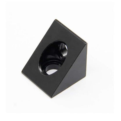 4PCS Black Angle Sharp Corner Bracket Connector for 6mm Slot Aluminum Extrusion Profile 2020 Series (Angle Corner) - style: Angle Corner