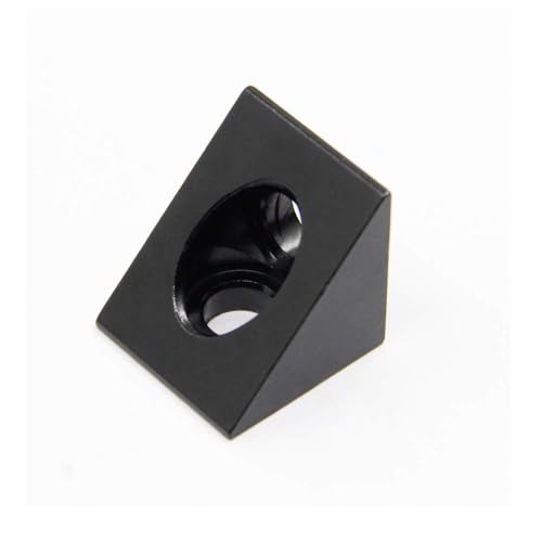 4PCS Black Angle Sharp Corner Bracket Connector for 6mm Slot Aluminum Extrusion Profile 2020 Series (Angle Corner) - style: Angle Corner