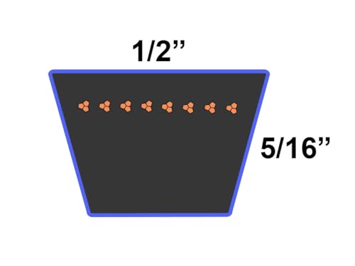 D&D PowerDrive ORB-H-1121 Kevlar Craftsman AYP Sears 140294, 140067 Replacement Belt, 1/2" x 82", 4LK Section, Rubber